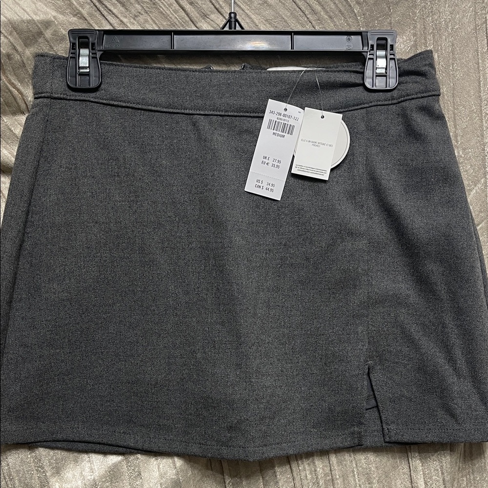 Hollister Charcoal Mini Skirt